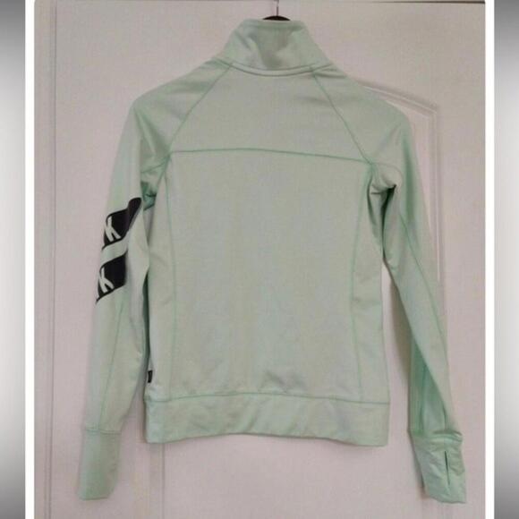 Pink Victoria’s Secret Love Pink 1/4 Zip Long Sleeve Pullover Athletic Top - Picture 2 of 3